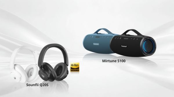 Tronsmart представила колонку Mirtune S100 и наушники Sounfii Q20/Q20S