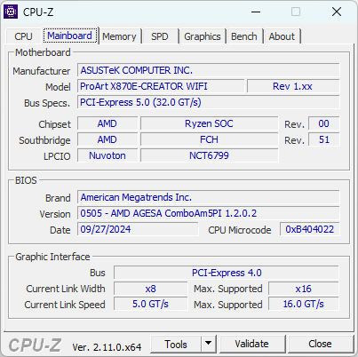 Обзор материнской платы Asus ProArt X870E-Creator WiFi на чипсете AMD X870E